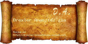Drexler Anasztázia névjegykártya